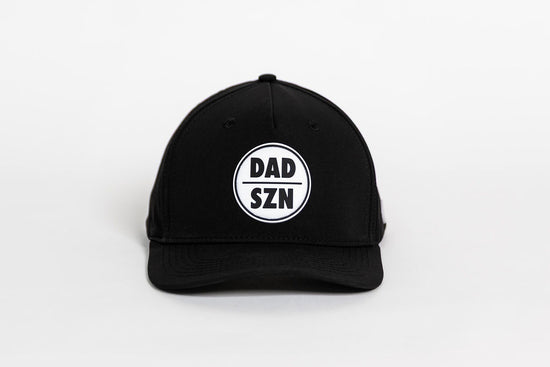 OG Black Dad SZN Performance Hat - White Logo