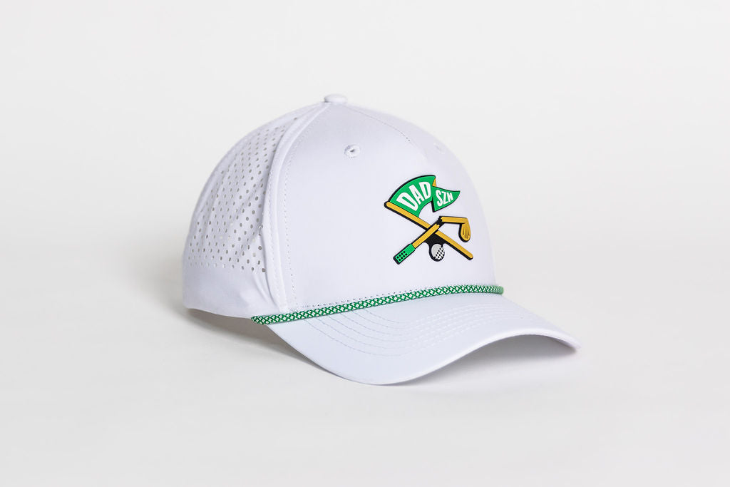 Broken Club Performance Golf Hat - White