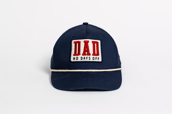 DAD No Days Off Hat - Blue/Red/White