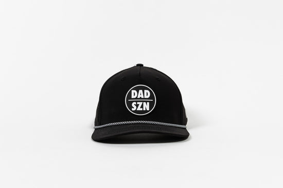 OG Black Dad SZN Performance Hat - Black Logo w/ Rope