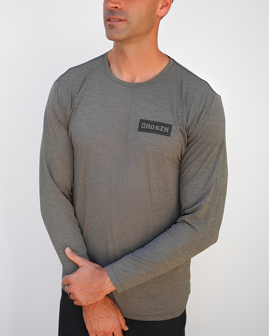 DAD SZN Everyday Performance Long Sleeve – Dark Olive Heather