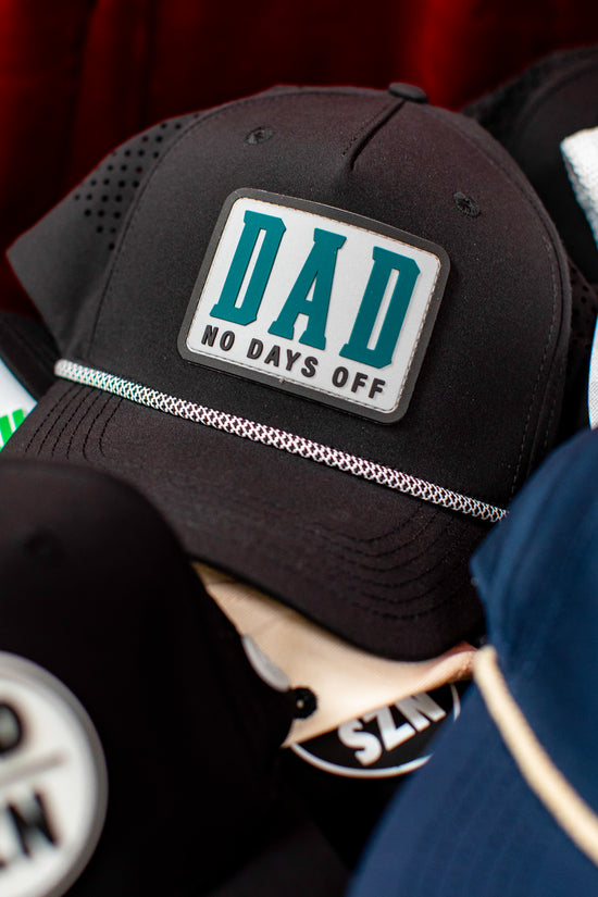 Dad No Days Off Hat - Midnight Green