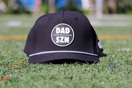 OG Black Dad SZN Logo on Black Hat with Rope