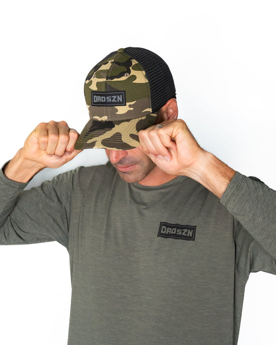 DAD SZN Classic Trucker Hat – Traditional Camo