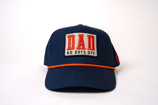 DAD No Days Off Hat - Blue/Orange