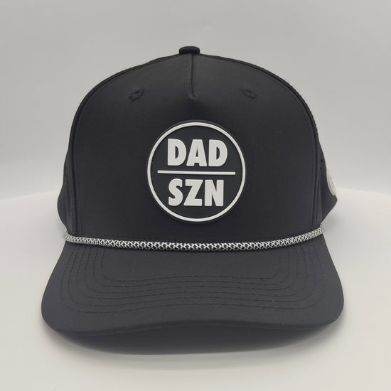 OG Black Dad SZN Performance Hat - Black Logo w/ Rope