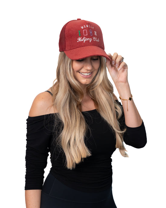 The Mahjong Club Hat – Raspberry